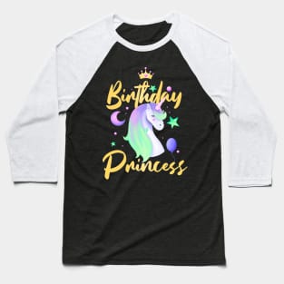 Unicorn Birthday Princess Party Outfit Baseball T-Shirt